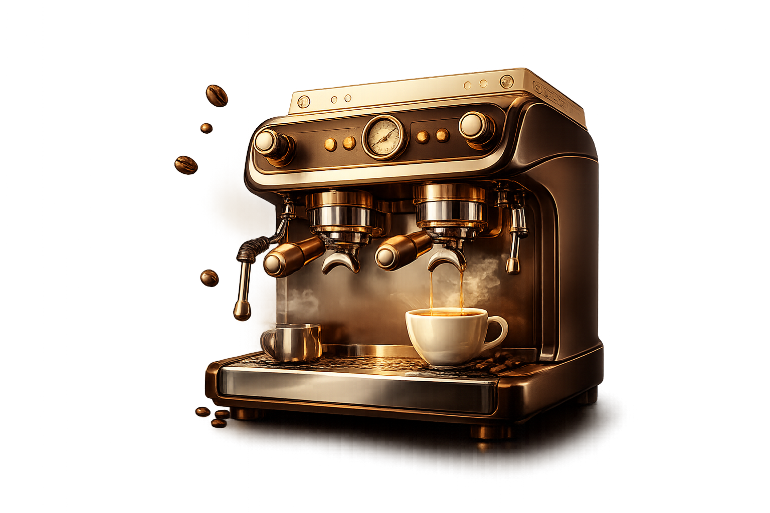 Espresso cup on a dark backdrop